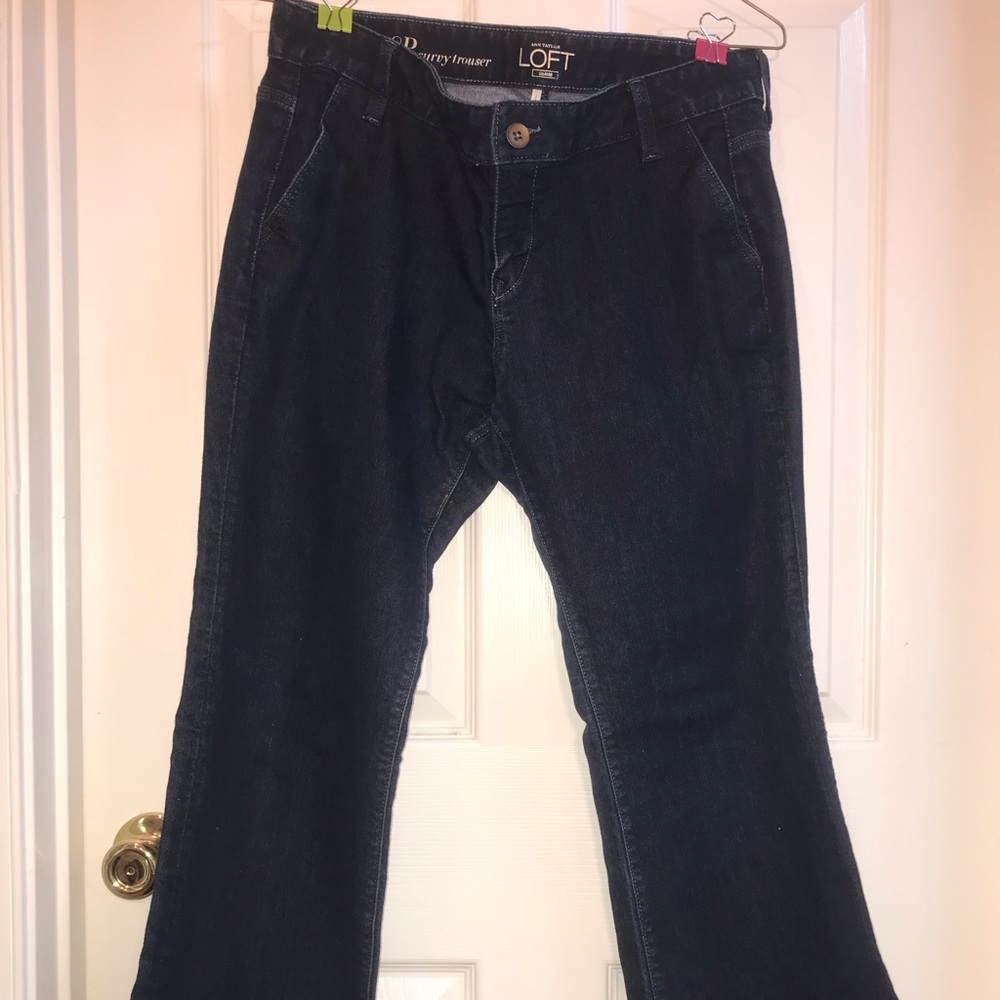 Ann Taylor Loft curvy trouser jeans – size 8P!